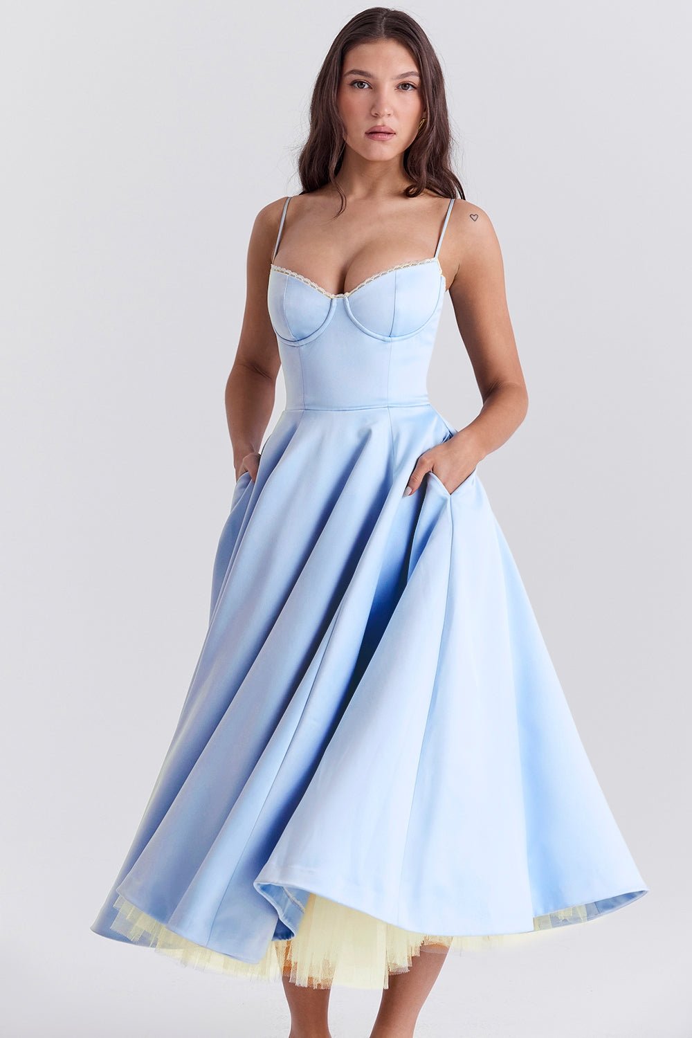 cindy tulle midi dress Cindy Tulle Midi Dress – Bynd