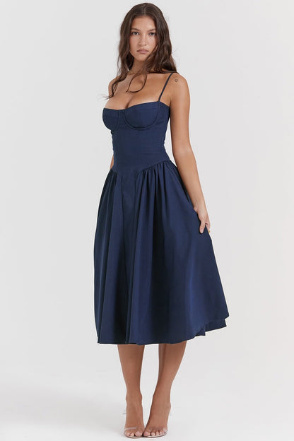 Celine Corset Midi Dress