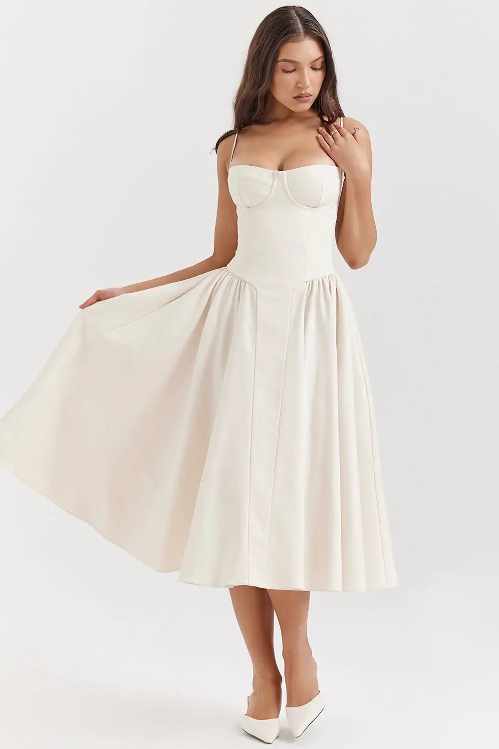 Celine Corset Midi Dress